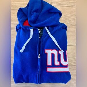 LIKE NEW 🏈 NEW YORK GIANTS FOOTBALL LONG SLEEVE ZIP UP HOODIE - Men’s sz Medium